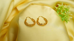Golden Radiance Hoop Earrings
