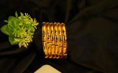 Golden Harmony Bangle Set