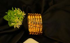 Golden Harmony Bangle Set