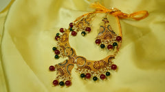 Green-red crystal bridal set