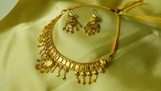 Heart Charm Traditional Gaani Set