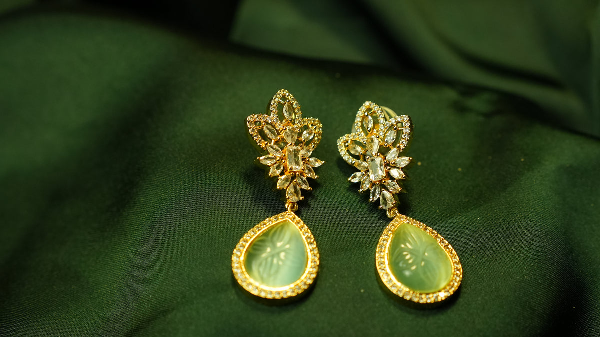 Blue Ember Elegance Studs