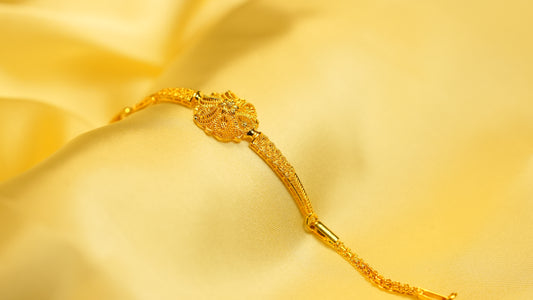 Queen’s Grace 22K Filigree Bracelet